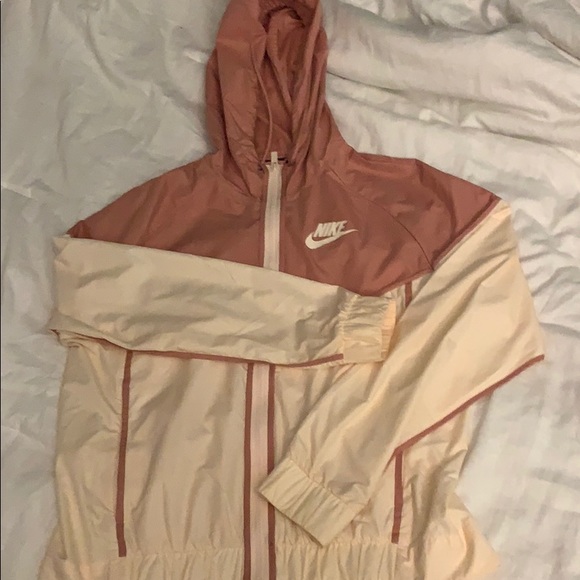 cream nike windbreaker